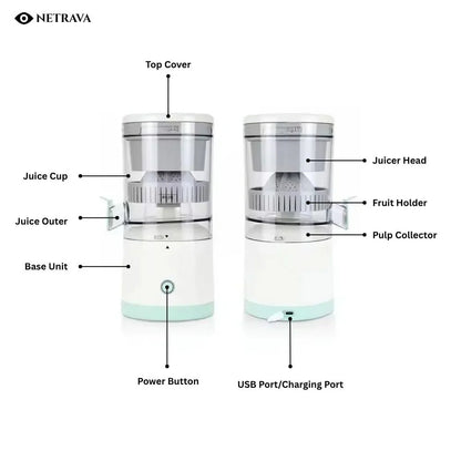 NV Portable Electric Citrus Juicer - NETRAVA