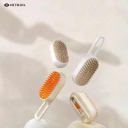SteamMate™ 3 - in - 1 Pet Grooming Brush - NETRAVA